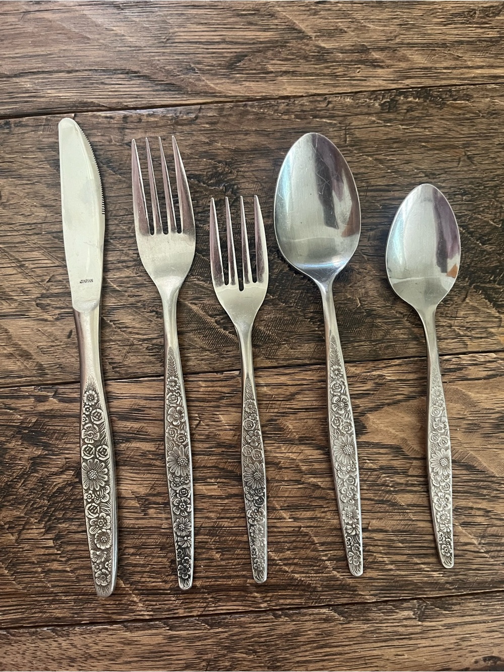 Interpur Jardinera Stainless 5-Piece Place Setting